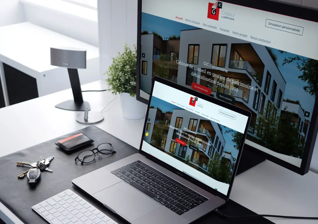 GIC Patrimoine : création de site web professionnel Strasbourg Bas-Rhin
